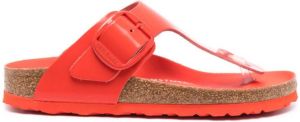 Birkenstock Gizeh leather sandals Red