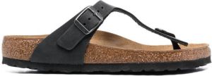 Birkenstock Gizeh leather thong sandals Black