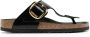 Birkenstock Gizeh logo-engraved leather sandals Black - Thumbnail 1