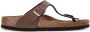 Birkenstock Gizeh slip-on leather sandals Brown - Thumbnail 1