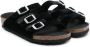 Birkenstock Kids Arizona buckle-fastening glitter sandals Black - Thumbnail 1