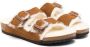 Birkenstock Kids Arizona shearling-trim sandals Brown - Thumbnail 1