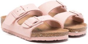 Birkenstock Kids Arizona textile sandals Pink