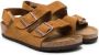 Birkenstock Kids double-strap suede sandals Brown - Thumbnail 1