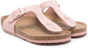 Birkenstock Kids Gizeh thong slide sandals Pink