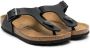 Birkenstock Kids Gizeh thong-strap leather sandals Black - Thumbnail 1