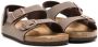 Birkenstock Kids leather flat sandals Brown - Thumbnail 1