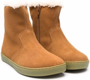 Birkenstock Kids Lille shearling-lined boots Neutrals