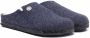 Birkenstock Kids logo-button shearling slippers Blue - Thumbnail 1