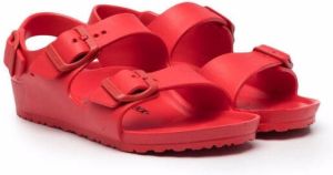 Birkenstock Kids Milano buckle sandals Red