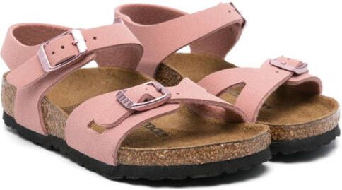 Birkenstock Kids Rio nubuck sandals Pink