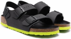 Birkenstock Kids slingback buckle-fastened sandals Black