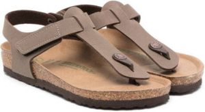 Birkenstock Kids thong-strap design sandals Brown