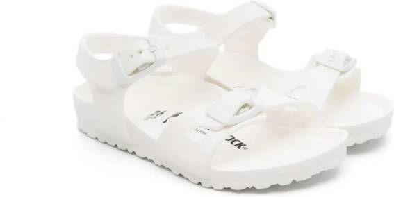 Birkenstock Kids tonal double-buckle sandals White