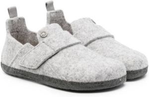 Birkenstock Kids Zermatt wool felt slippers Grey