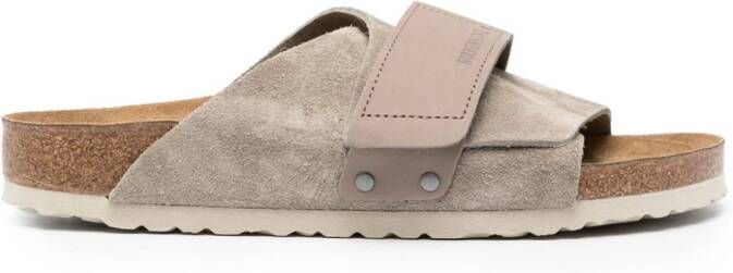 Birkenstock Kyoto suede slides Neutrals
