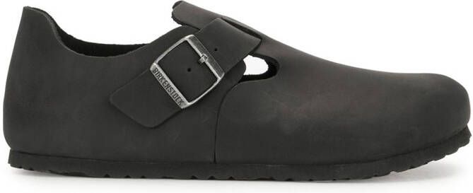 Birkenstock London buckled slippers Black