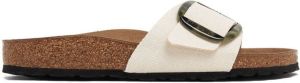 Birkenstock Madrid buckle-detail slide sandals White
