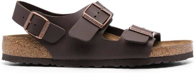 Birkenstock Milano double-strap slingback sandals Brown