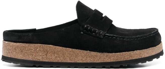 Birkenstock Naples suede loafers Black