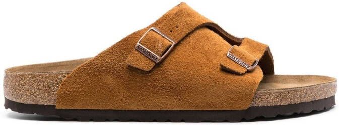Birkenstock open-toe buckle-fastening sandals Brown