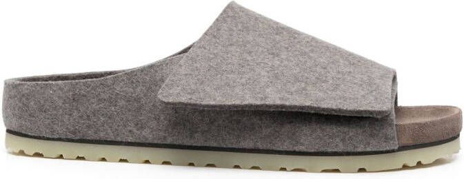 Birkenstock single-strap slides Grey