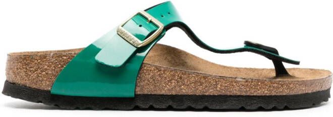 Birkenstock slip-on flat sandals Green