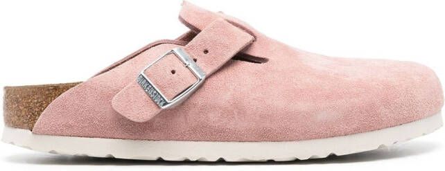 Birkenstock suede-leather clogs Pink