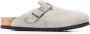 Birkenstock suede shearling lined slippers Grey - Thumbnail 1