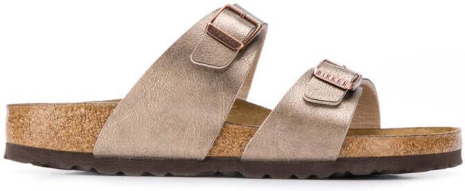 Birkenstock Sydney buckled sandals Metallic