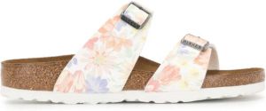 Birkenstock Sydney floral-print sandals White