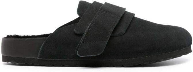 Birkenstock x Tekla Nagoya suede slippers Black
