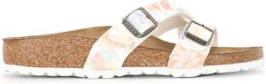 Birkenstock Yao floral print sandals White