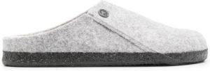 Birkenstock Zermatt logo-detail slides Grey