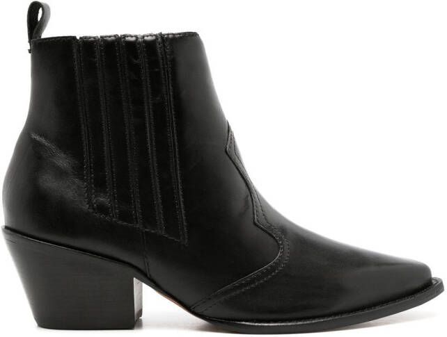 Blue Bird Shoes Country leather ankle boots Black