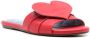 Blue Bird Shoes heart-motif leather slides Red - Thumbnail 1