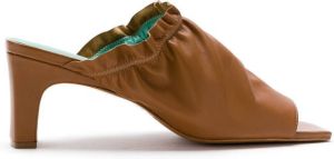 Blue Bird Shoes leather Berbere mules Brown