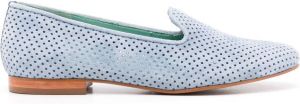 Blue Bird Shoes perforated suede loafers