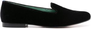 Blue Bird Shoes slip-on velvet loafers Black