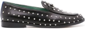 Blue Bird Shoes studded leather loafers Black