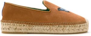 Blue Bird Shoes suede Butterfly espadrilles Brown