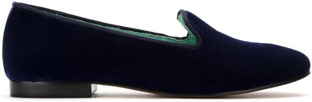 Blue Bird Shoes velvet I Do loafers