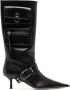 Blumarine 55mm pocket leather boots Black - Thumbnail 1