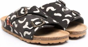 Bobo Choses abstract print buckled sandals Grey