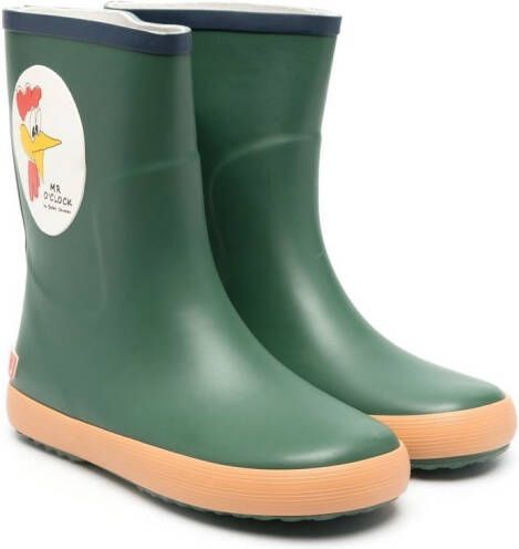 Bobo Choses Mr O'Clock rainboots Green
