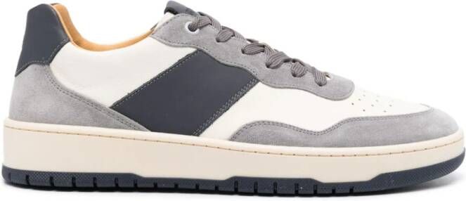 Boggi Milano panelled-design leather sneakers Blue