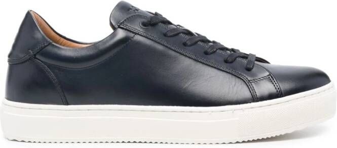 Boggi Milano panelled leather sneakers Blue