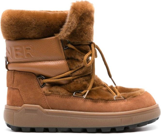 BOGNER FIRE+ICE Chamonix shearling snow boots Brown