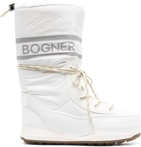 BOGNER logo-print lace-up snow-boots White