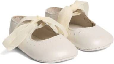 Bonpoint Akela leather ballerina shoes Neutrals